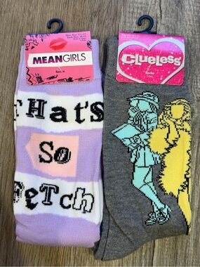 Women's Purple & White 'So Fetch' Novelty Socks